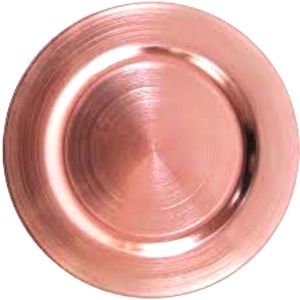 Rose Gold Charger Plates 25